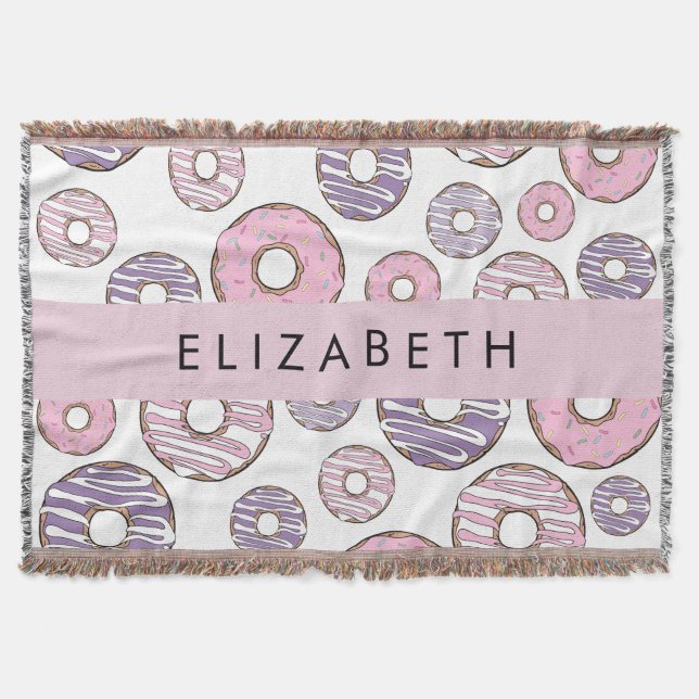 Couverture Donuts Roses, Donuts Violets, Saupoudrages, Votre  (Devant)