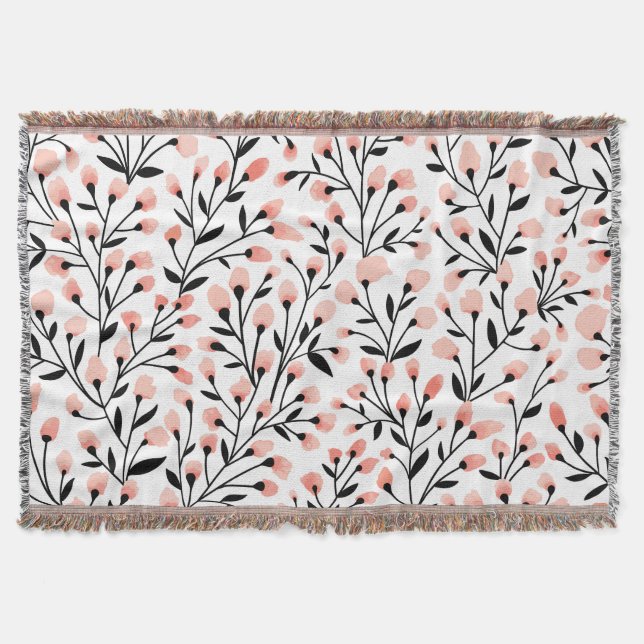 Couverture Doodle Flowers : Coral Floral sans joint. (Devant)
