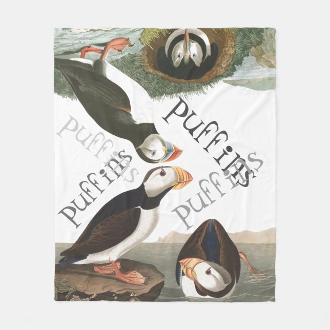 Couverture d'ouatine d'animaux de faune d'oiseaux (Devant)