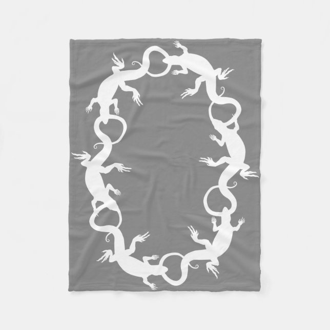 Couverture d'ouatine d'art de lézard de cool de (Devant)