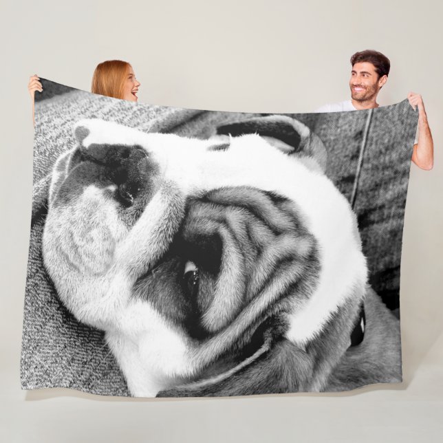 Couverture d'ouatine de bouledogue (En situation)