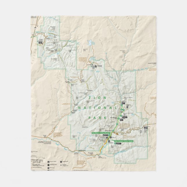 Couverture d'ouatine de carte de parc national de (Devant)