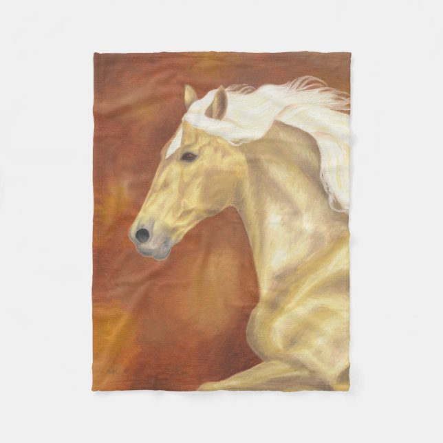 Couverture d'ouatine de cheval de palomino (Devant)