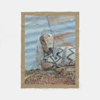 Couverture d'ouatine de chèvre de bébé