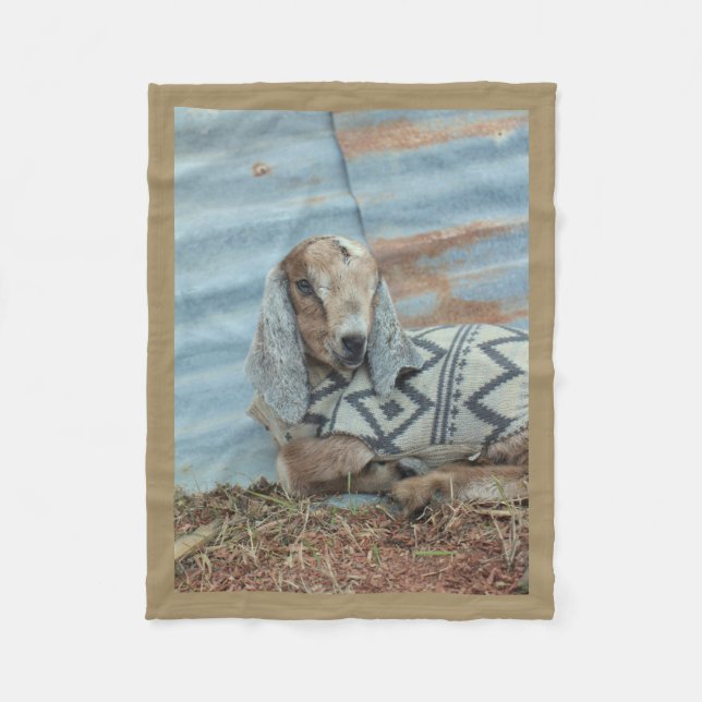Couverture d'ouatine de chèvre de bébé (Devant)