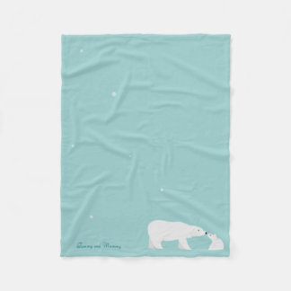 Couverture d'ouatine de CUB d'ours blanc et de