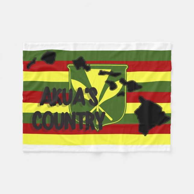 Couverture d'ouatine de drapeau de Kanaka Maoli du (Devant (Horizontal))