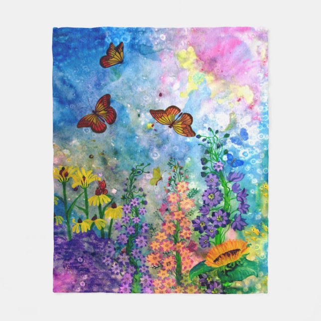 Couverture d'ouatine de jardin de papillon (Devant)