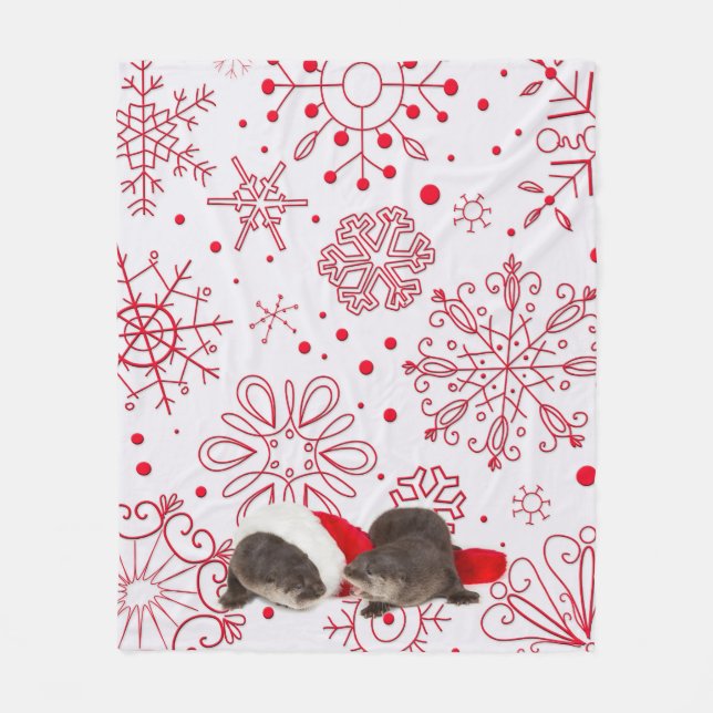 Couverture d'ouatine de loutre de Noël, milieu (Devant)