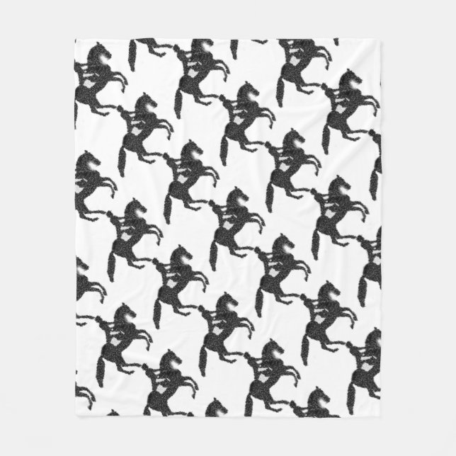 Couverture d'ouatine de mosaïque de cheval de (Devant)