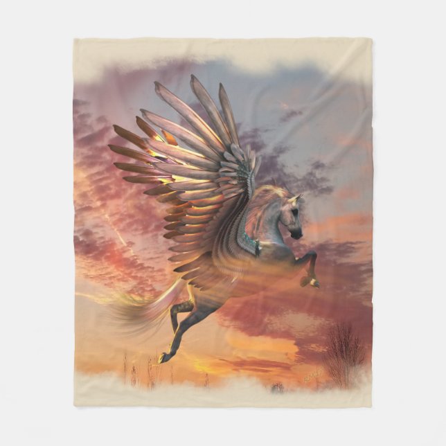 Couverture d'ouatine de Pegasus de coucher du (Devant)