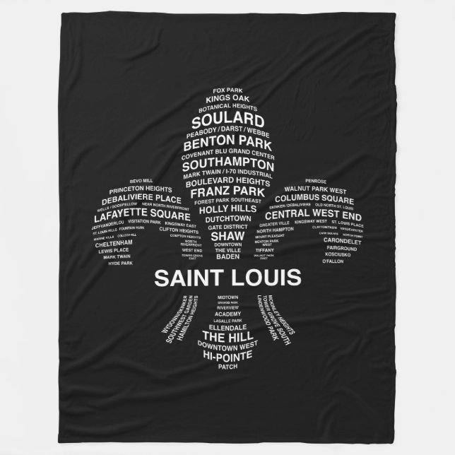 Couverture d'ouatine de Saint Louis (Devant)