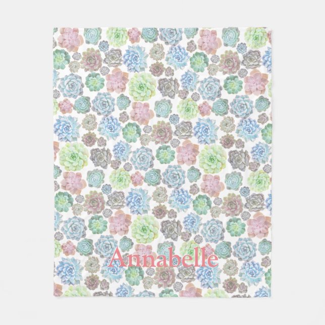 Couverture d'ouatine de Succulents (Devant)
