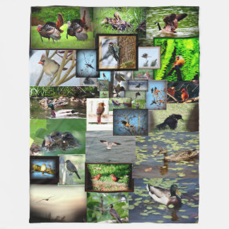 Couverture d'ouatine d'impression d'oiseau