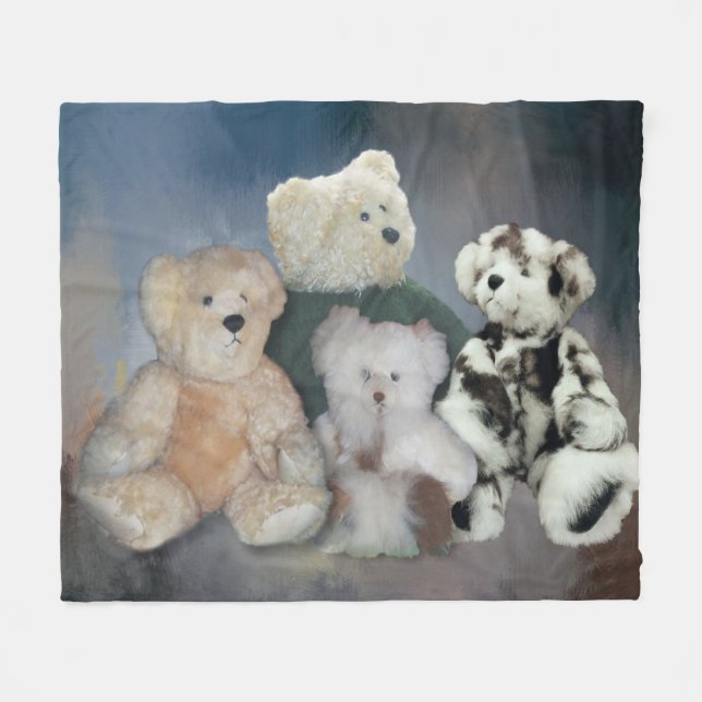 Couverture d'ouatine d'ours de nounours (Devant (Horizontal))