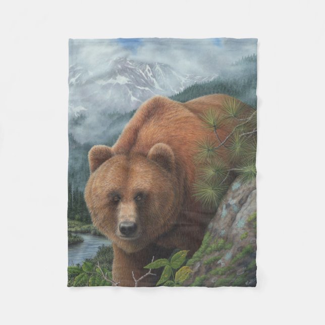 Couverture d'ouatine d'ours gris (Devant)