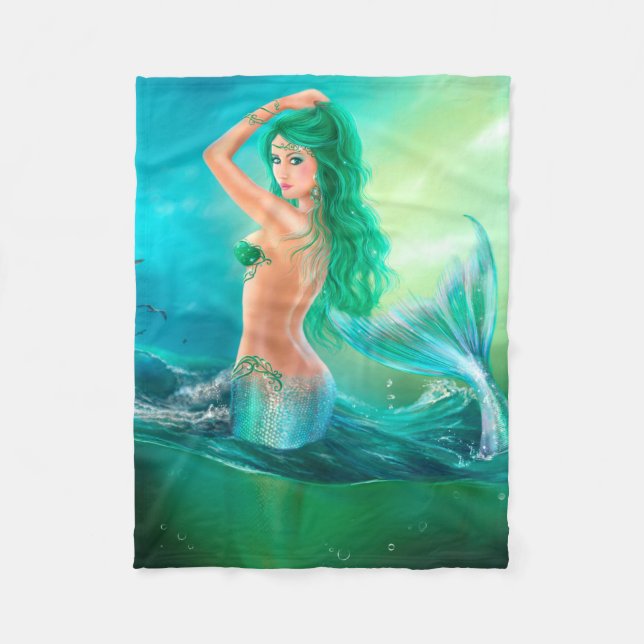 Couverture d'ouatine, imaginaire de sirène à (Devant)
