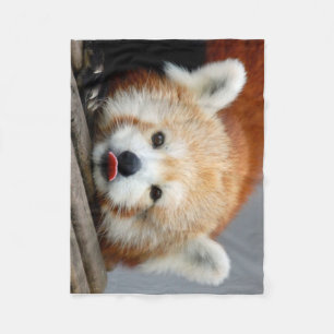 Couverture d'ouatine/panda rouge