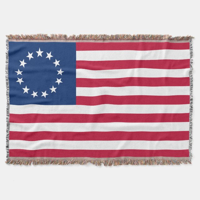Couverture Drapeau américain Betsy Ross Circa 1777 (Devant)