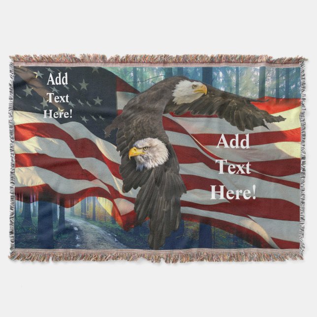Couverture Drapeau américain de l'aigle à tête blanche (Devant)