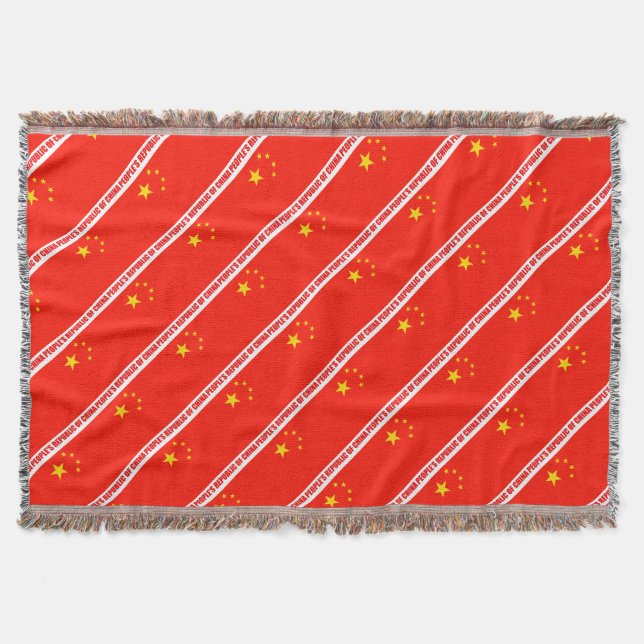 Couverture Drapeau Chine haute qualité (Devant)