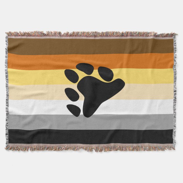 Couverture Drapeau de fierté de l'ours avec patte (Devant)