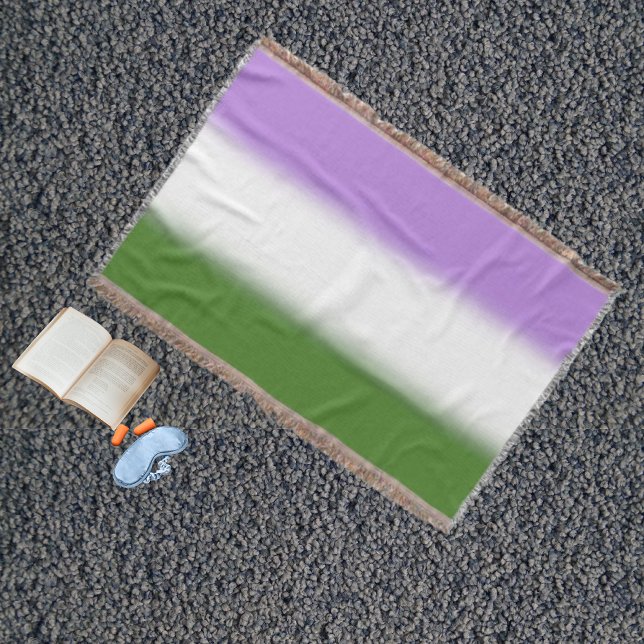Couverture Drapeau de fierté Genderqueer à dégradé – Drapeau  (Créateur téléchargé)