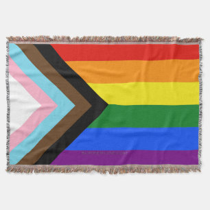 Couverture Drapeau de fierté Progress Pride de SlipperyJoe si