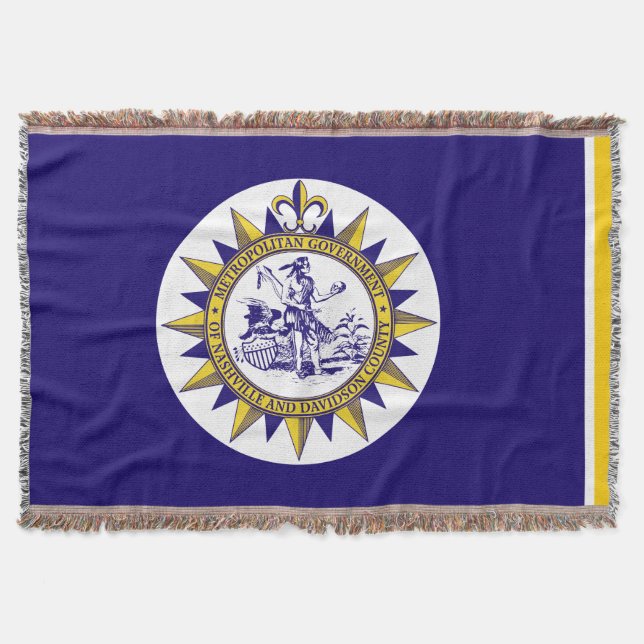 Couverture Drapeau de Nashville, Tennessee Throw Blanket (Devant)