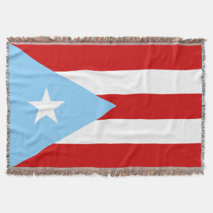 Couverture Drapeau de Porto Rico bleu clair