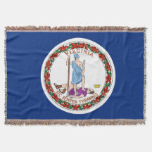 Drapeau d'état de Virginie Imprimer Patriotique