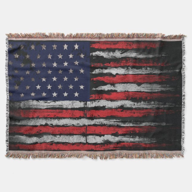 Couverture Drapeau Grunge U.S.A (Devant)