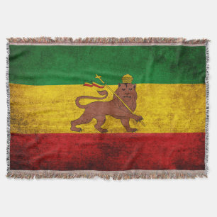Couverture Drapeau grunge vintage de Rastafarian