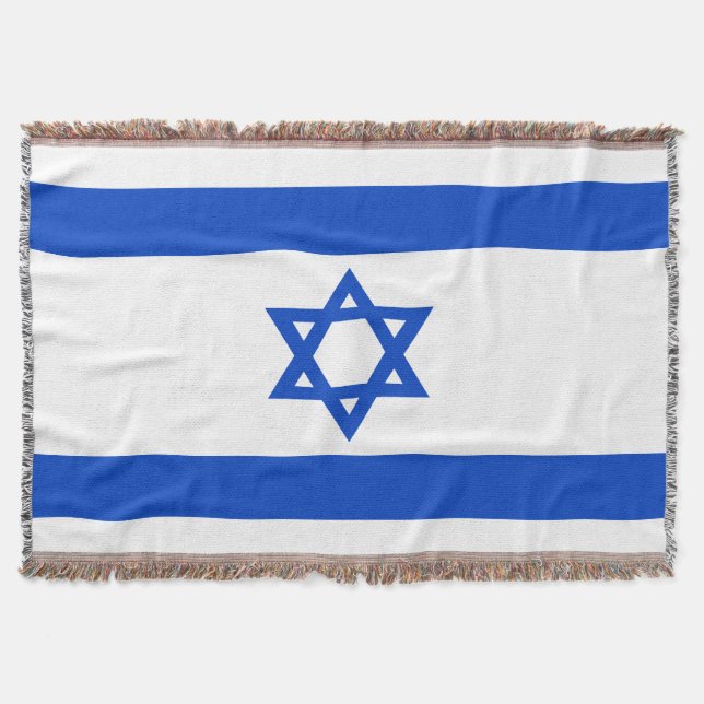 Couverture Drapeau Israël étoile bleue de David (Devant)