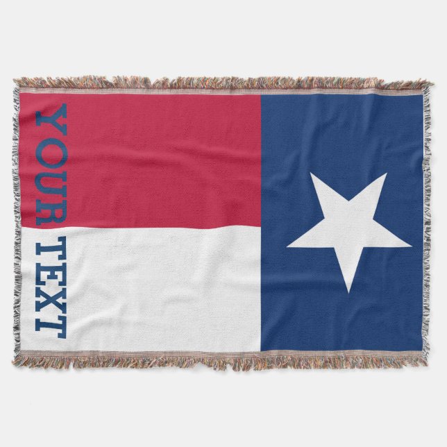 Couverture Drapeau personnalisé du Texas (Devant)