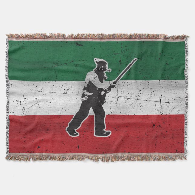 Couverture Drapeau Québec et Patriote Henri Julien érodé (Devant)