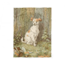 Couverture drôle d'ouatine de chiot de chien -