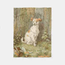 Couverture drôle d'ouatine de chiot de chien -
