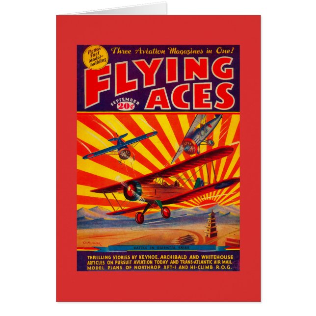 Couverture du magazine Flying Aces (Devant)