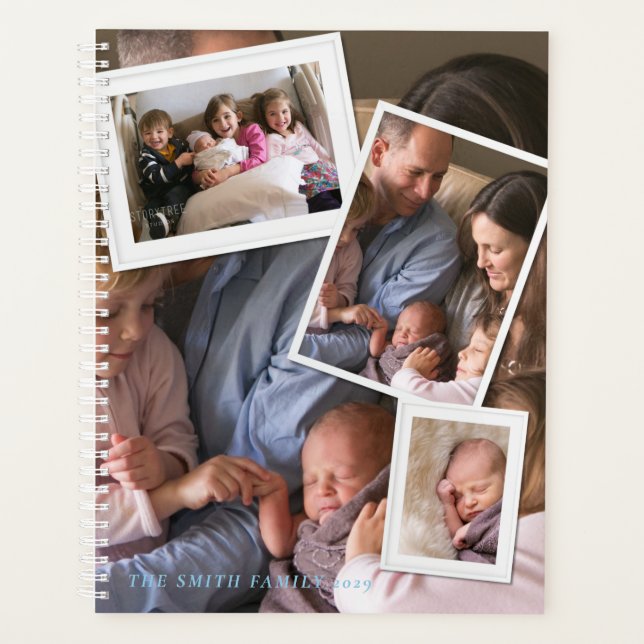 Couverture dure du planificateur photo de famille  (Devant)