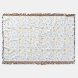 Couverture Easter Bunny Throw Blanket