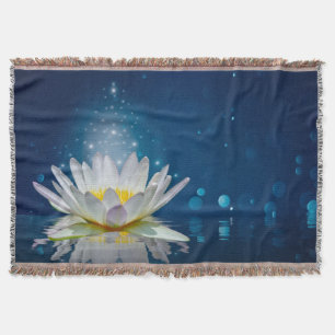 Couverture Élégant tendance girly, lotus blanc