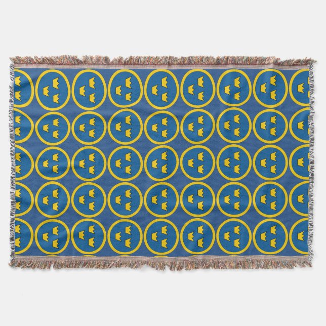 Couverture Emblème suédois de Scandinave de crête de trois (Devant)