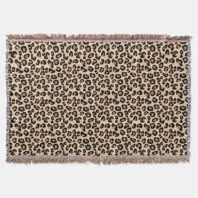 Couverture Empreinte de léopard, Noir, Brown, Rouille et Tan (Devant)