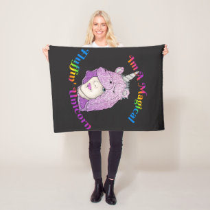 Couverture en laine de licorne magique, petite