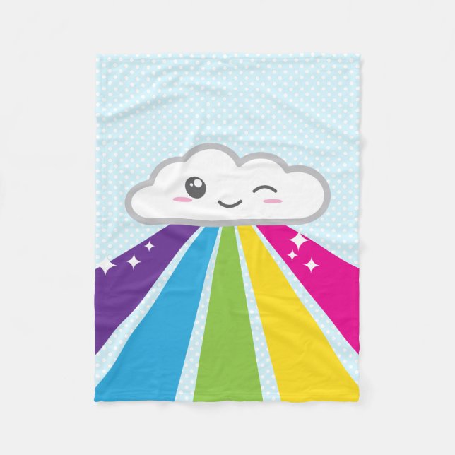 Couverture en nue et en arc-en-ciel de Kawaii Clou (Devant)