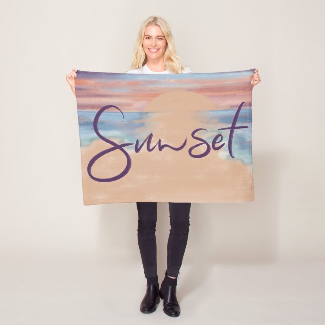 Couverture en polaire (En situation)