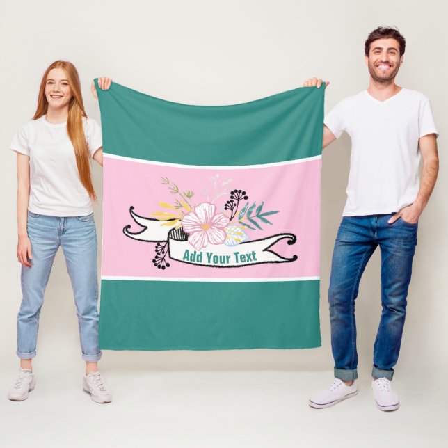 Couverture en polaire (En situation)