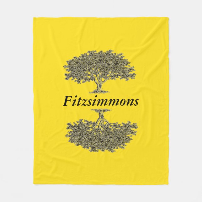 Couverture en polaire - Arbres réfléchis (Devant)