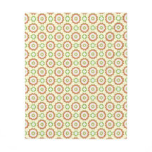 Couverture en polaire avec motif floral vintage pe